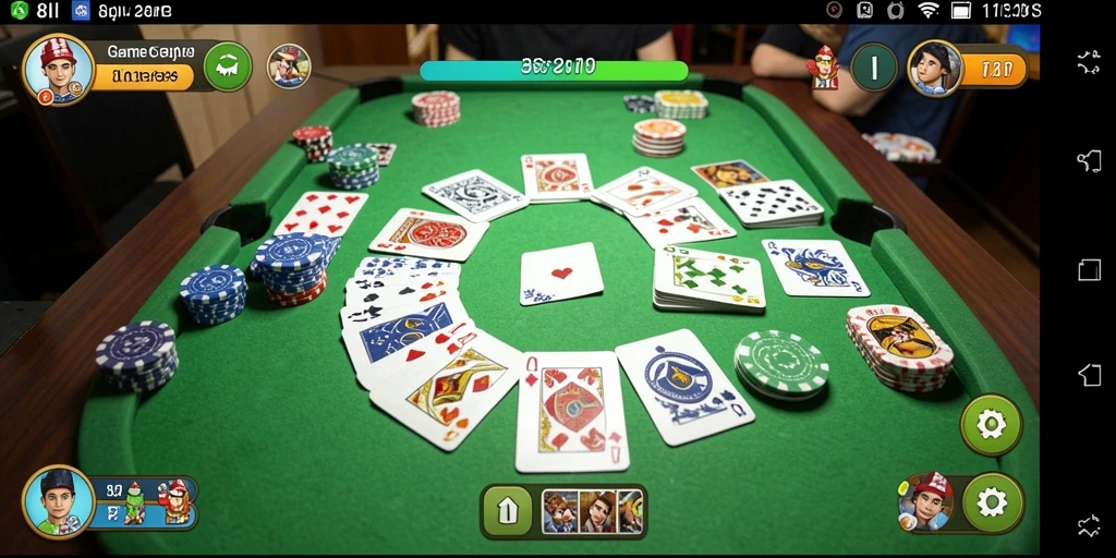 Screenshot utama 8II menampilkan gameplay Gaple yang seru dan interaktif.