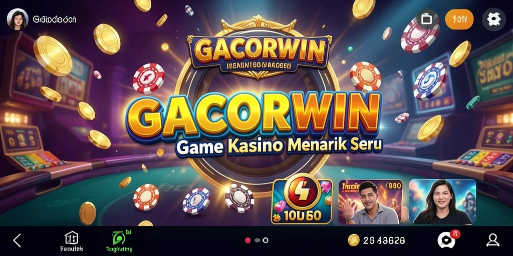 Tampilan gameplay menarik dari GACORWIN dengan berbagai permainan kasino.