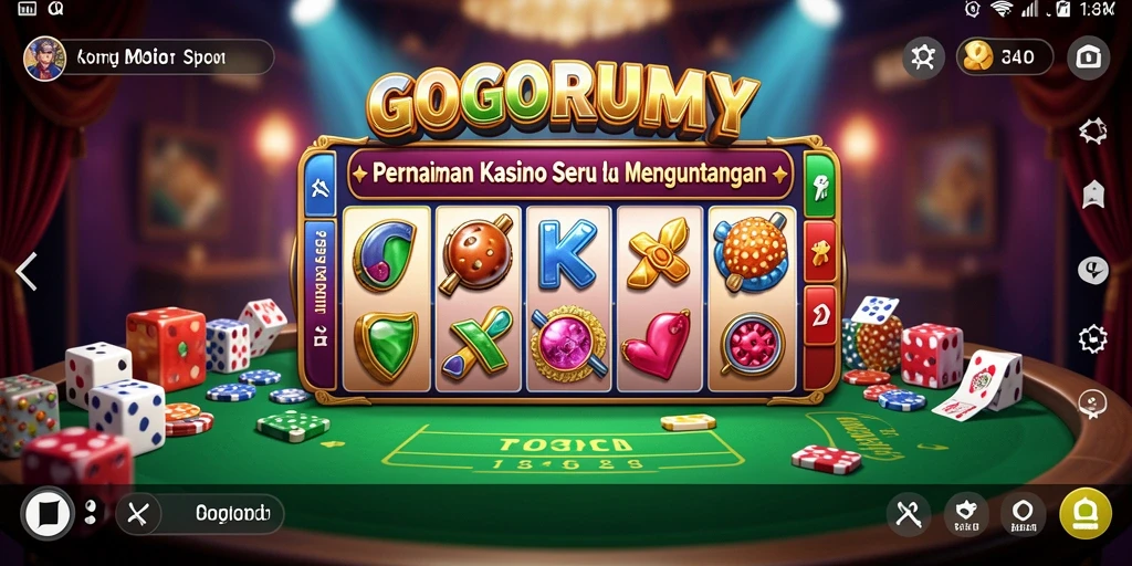 Tampilan gameplay menarik dan mendebarkan di GOGORUMMY.