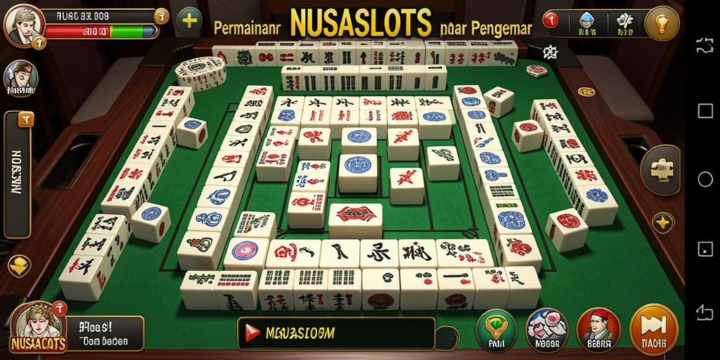 Gameplay NUSASLOTS menampilkan strategi Mahjong yang menantang.