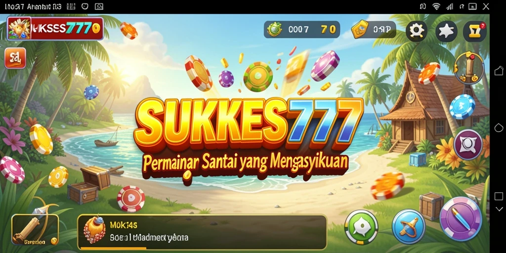 Tampilan gameplay SUKSES777 yang penuh warna dan menarik.