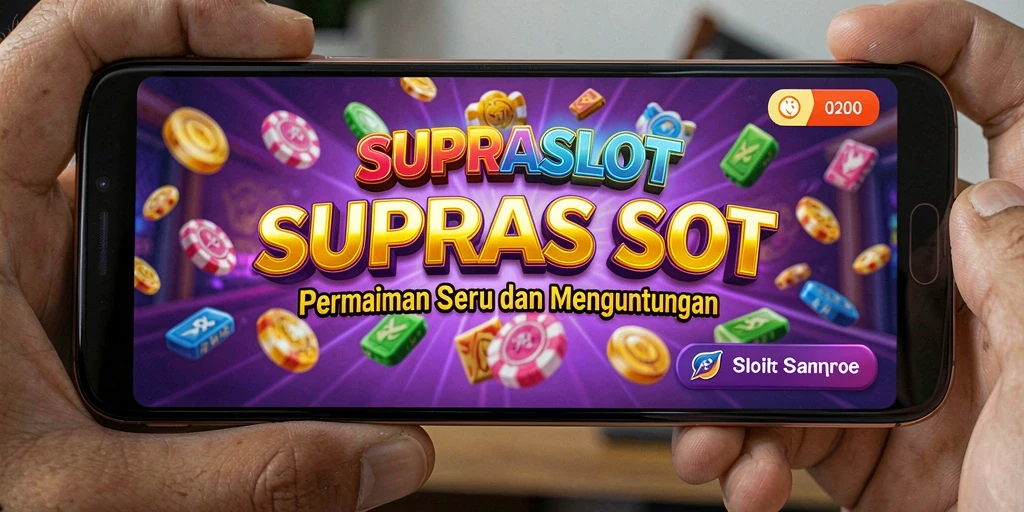 Tampilan gameplay SUPRASLOT yang menarik dan dinamis.